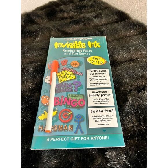 Yes & Know Invisible Ink Book bingo sudoku hangman - Picture 1 of 4
